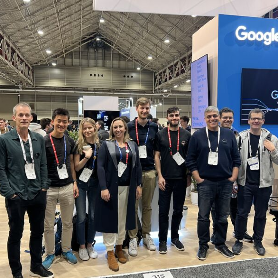 AI model taking a difficult exam with complex questions symbolizing limits of artificial intelligence reasoning